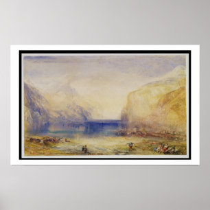 Fluelen: Morning (looking towards the lake) 1845 ( Poster
