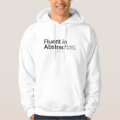 Fluent in Abstraction Minimalist Programmer Design Hoodie (Vorderseite)