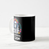Fluent In All Dialects Of Sarcasm Funny Quote Adul Kaffeetasse (Vorderseite Links)