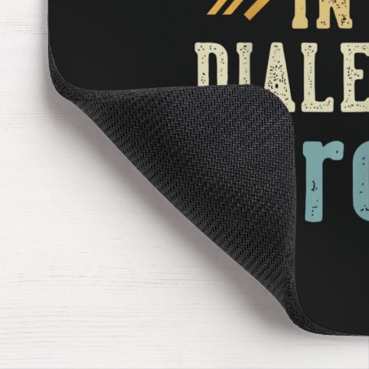 Fluent In All Dialects Of Sarcasm Retro Style  Mousepad (Ecke)