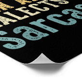 Fluent In All Dialects Of Sarcasm Retro Style  Poster (Ecke)