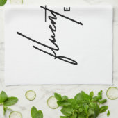 Fluent in Augenrollen - ein sarkastisches Geschirrtuch (Gefaltet)