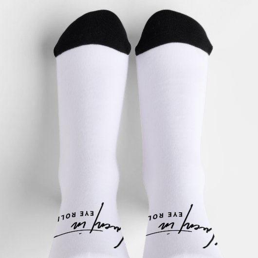 Fluent in Augenrollen - Sassy Statement Socks Socken (Oben)