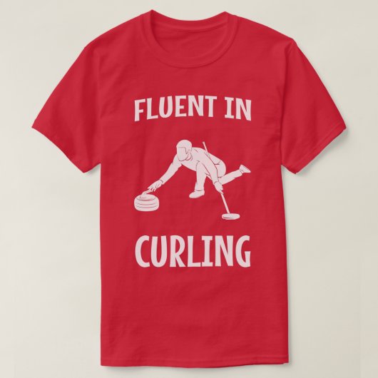 Fluent in Curling 3 T-Shirt (Design vorne)