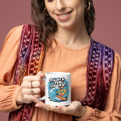 Fluent in der Fowl Language Cool Rooster Surfen Kaffeetasse