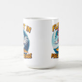 Fluent in der Fowl Language Rooster Riding The Sur Kaffeetasse (Mittel)