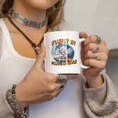 Fluent in der Fowl Language Rooster Riding The Sur Kaffeetasse