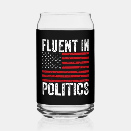 Fluent in der Politik Dosenglas (Vorderseite)