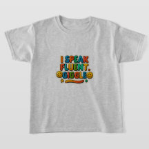 Fluent in Giggles Kids T-Shirt