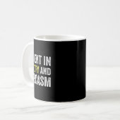 Fluent In History And Sarcasm Funny Teacher School Kaffeetasse (Vorderseite Links)