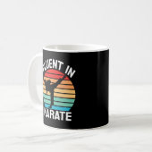 Fluent in Karate Funny Karate Kaffeetasse (Vorderseite Links)