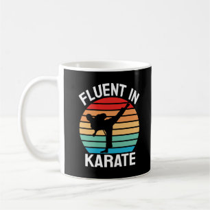 Fluent in Karate Funny Karate Kaffeetasse