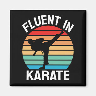 Fluent in Karate Funny Karate Magnet