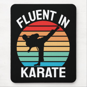 Fluent in Karate Funny Karate Mousepad