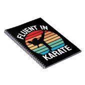 Fluent in Karate Funny Karate Notizblock (Rechte Seite)