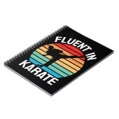 Fluent in Karate Funny Karate Notizblock (Linke Seite)