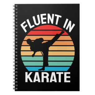 Fluent in Karate Funny Karate Notizblock