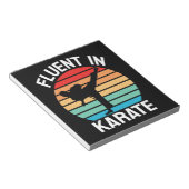 Fluent in Karate Funny Karate Notizblock (angewinkelt)