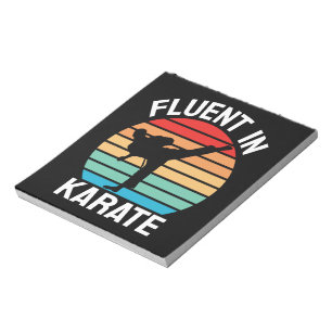 Fluent in Karate Funny Karate Notizblock