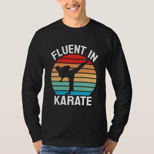 Fluent in Karate Funny Karate T-Shirt (Vorderseite)