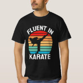 Fluent in Karate Funny Karate T-Shirt (Vorderseite)