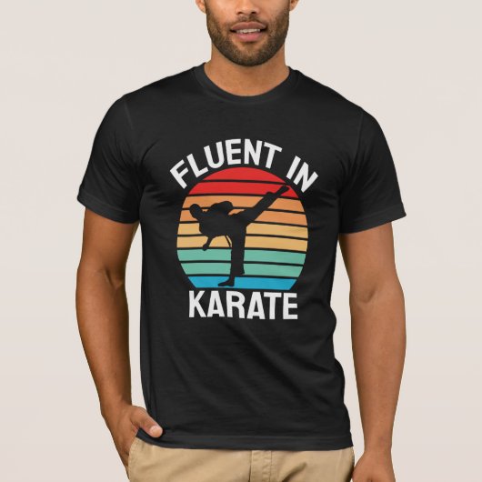 Fluent in Karate Funny Karate T-Shirt (Vorderseite)