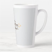 Fluent in Meows & Purrs Funny Cat Lover Gift Milchtasse (Rechts)
