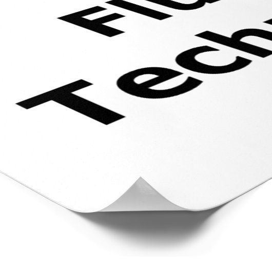 Fluent in Technobabble Poster (Ecke)