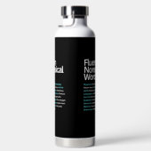 Fluent in unsinnigen Worten, sarkastisch Trinkflasche (Rechts)