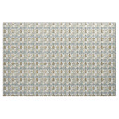 Fluer de Lis | Soft Blue & Gold Stoff (Yard (91,4 cm))