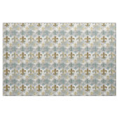 Fluer de Lis | Soft Blue & Gold Stoff (Fat Quarter (45,7 x 55,9 cm))