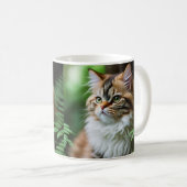"Fluff and Cuddles: The Chubby Persian Cat" Kaffeetasse (VorderseiteRechts)