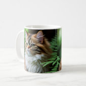 "Fluff and Cuddles: The Chubby Persian Cat" Kaffeetasse (Vorderseite Links)