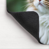 "Fluff and Cuddles: The Chubby Persian Cat" Mousepad (Ecke)