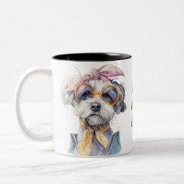 Fluff and Sass – The Ultimate Dog Lover’s  Zweifarbige Tasse