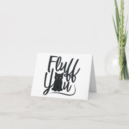 Fluff, Cat Spaß BLANK Karte