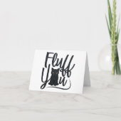 Fluff, Cat Spaß BLANK Karte (Vorderseite)