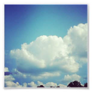 Fluff - Cloud Foto Print