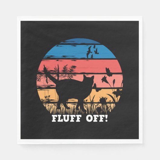 Fluff der Katze Serviette (Vorderseite)