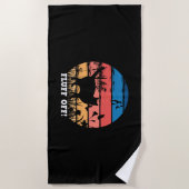 Fluff der Katze Strandtuch (Vorderseite)