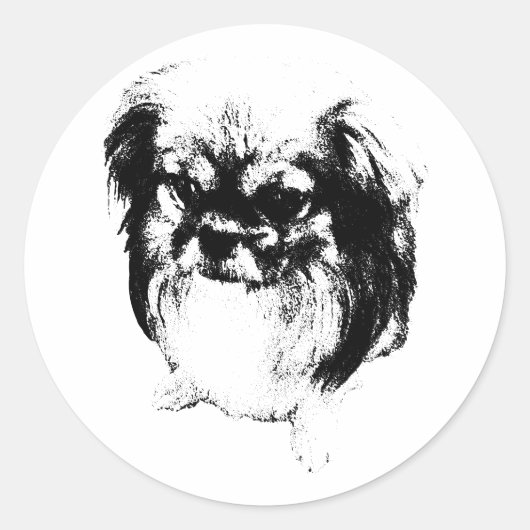 Fluff der Weisheit Runder Aufkleber (Vorderseite)