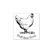 "Fluff Hintern Fresh" Briefmarke Mini-Hühnereier Gummistempel (Prägung)