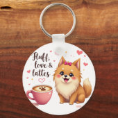 Fluff, Liebe & Lattes Schlüsselanhänger (Rückseite)