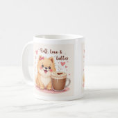 Fluff, Love & Lattes Kaffeetasse (Vorderseite Links)