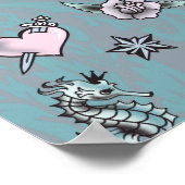 Fluff Molly Mermaid Poster (Ecke)