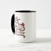 Fluff Monty der Sailor Mops Tasse (Vorderseite Links)