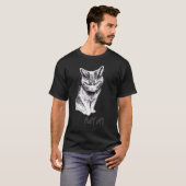 Fluff Off Ca Katze Kätzchen T-Shirt (Vorne ganz)