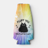 Fluff Sie Fluffin Fluff Kitty Cat Flaschenkühler (Vorderseite)