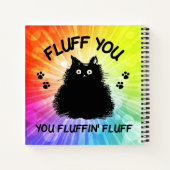 Fluff Sie Fluffin Fluff Kitty Cat Notizblock (Rückseite)