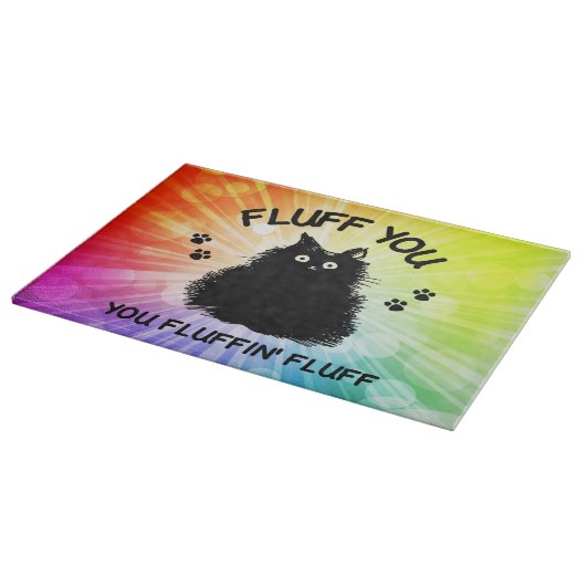 Fluff Sie Fluffin Fluff Kitty Cat Schneidebrett (Ecke)